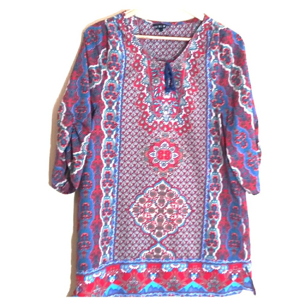 Shirt tunic NLW ruched sleeves